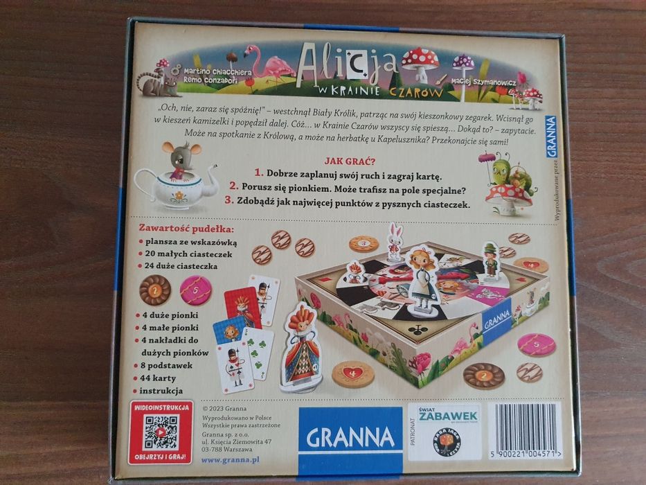 Gra planszowa "Alicja w krainie czarów"