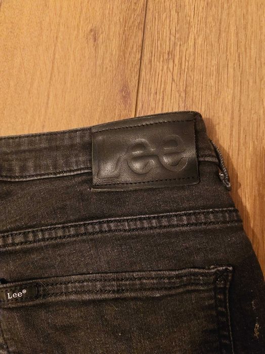 Czarne jeansy Lee