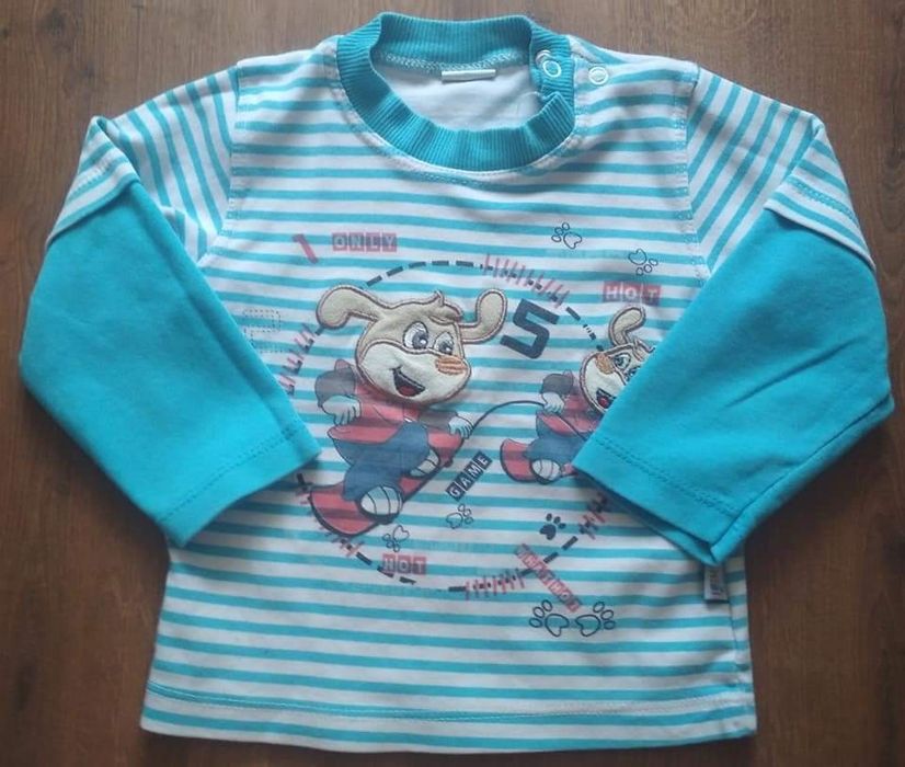 Paka zestaw 4x  bluza i bluzki 86 chłopięce