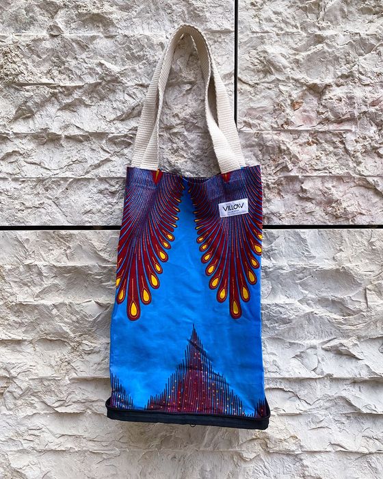 Tote bags dobráveis - tecidos africanos