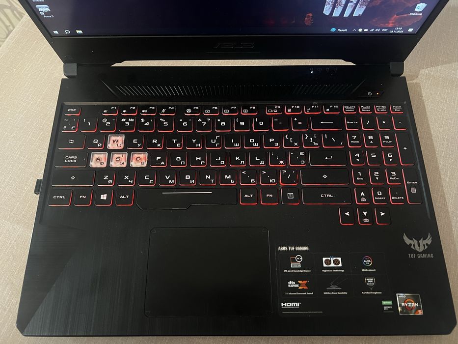 Asus TUF Gaming FX505DT - Ryzen 5 / GTX 1650 / 16 ГБ ОЗУ / SSD 512 ГБ