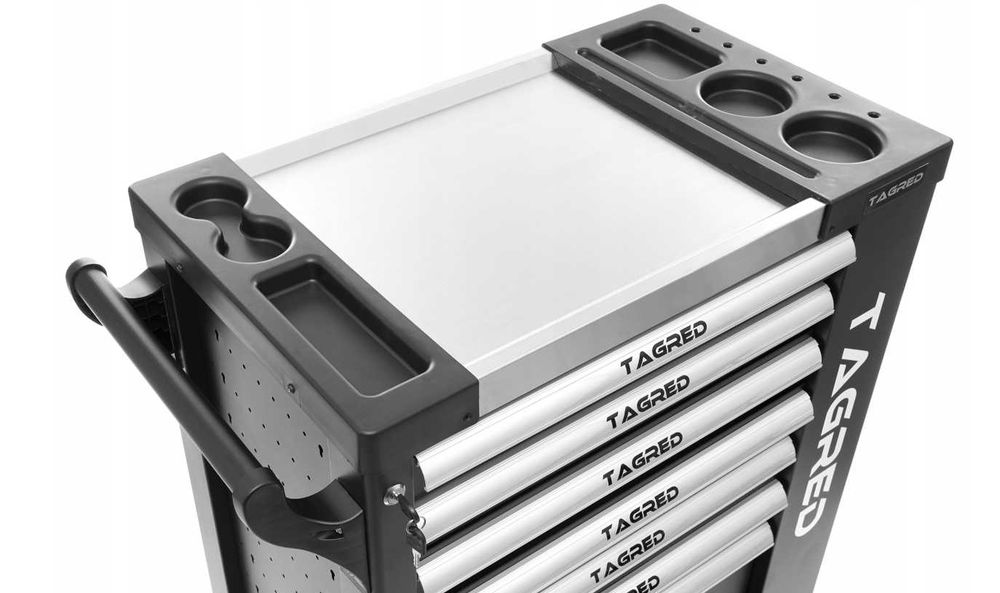 Szafka Warsztatowa Wózek Narzędziowy Serwisowy Schowek Szuflady Ręczna