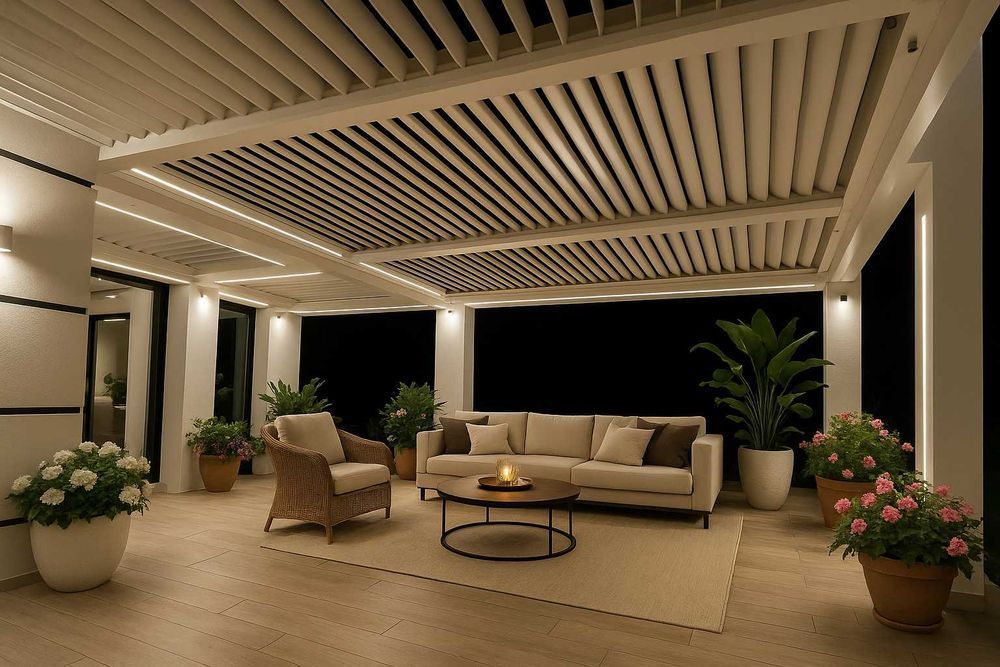 Najniższa cena automatycznej pergoli aluminiowej z dachem żaluzjowym.