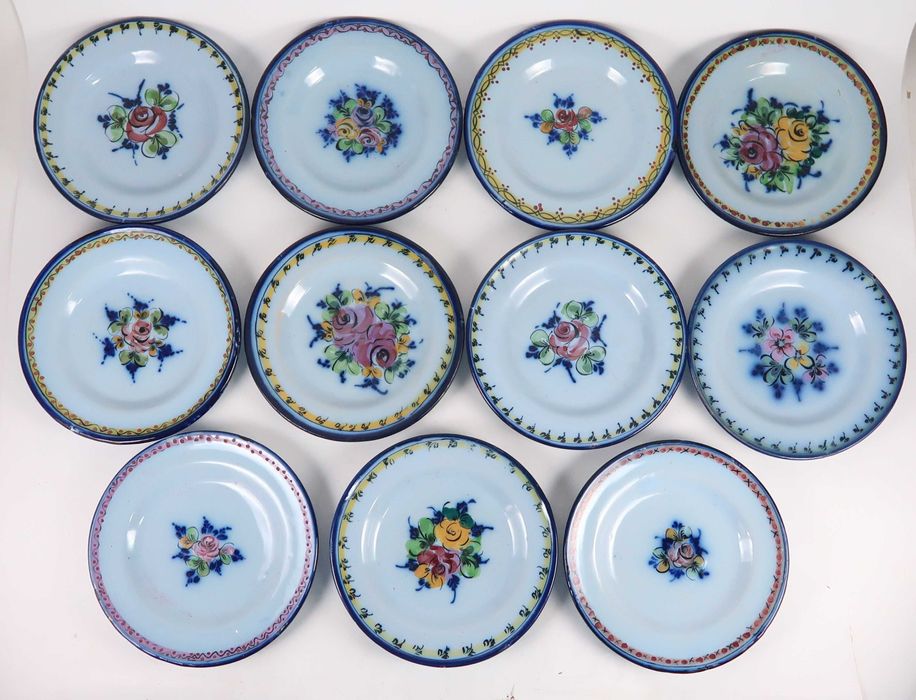 Pratos antigos em faiança de Alcobaça - 16 cm, CADA