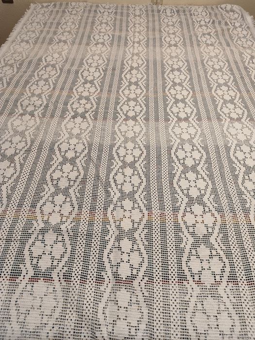 Toalha de mesa rendada retangular