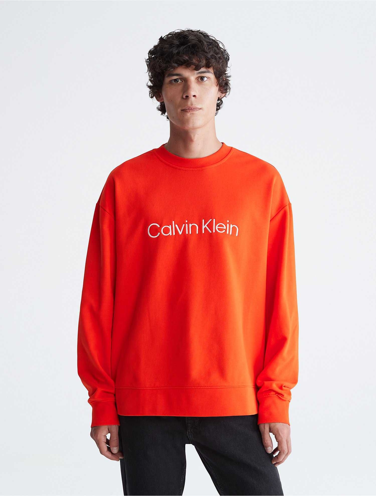 Calvin klein sweatshirt orange best sale