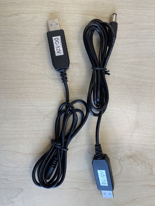 Кабель питания для WiFi роутера от павербанка USB-DC (12v)