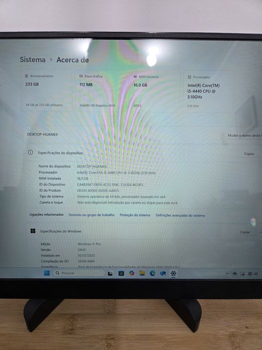 Computador i5 ideal para trabalho