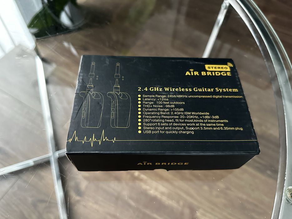 Bezprzewodowy transmiter gitarowy Legato stereo 2.4 GHz