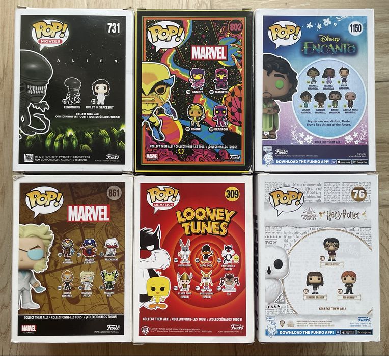 Pack 6x Funko Pop (Raros)