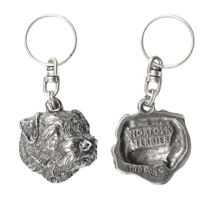 Norfolk Terrier brelok do kluczy posrebrzany Art-Dog