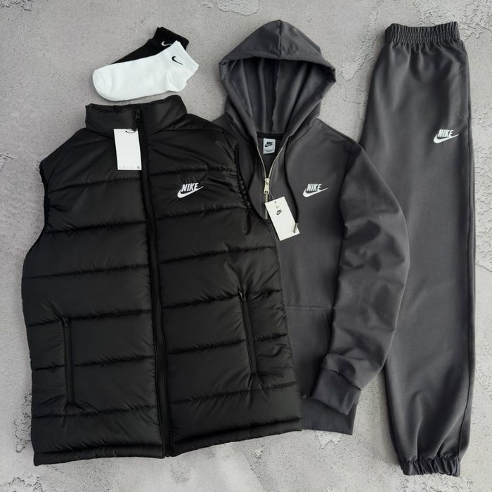 Чоловічий спортивний костюм найк набір Nike [3в1] [S-2XL] + шкарпетки!