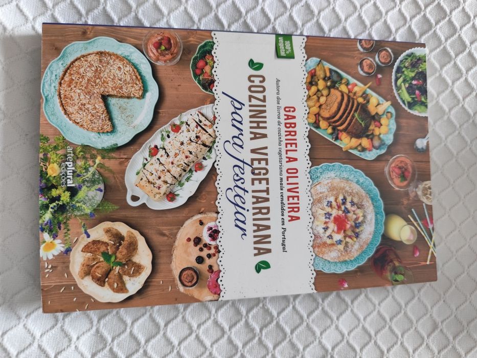 Livros cozinha vegetariana da Gabriela Oliveira