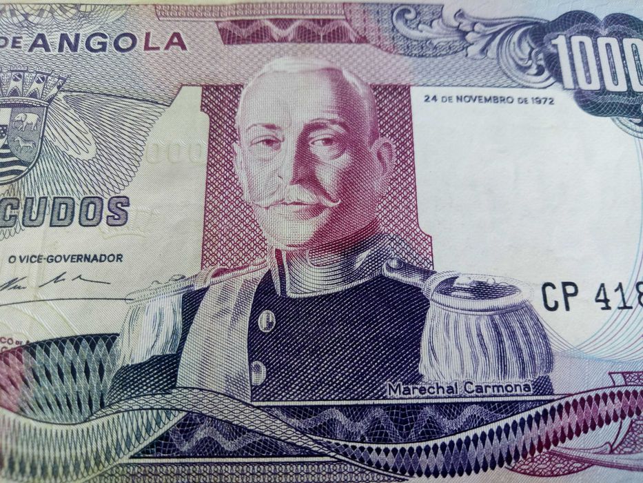 4 notas de Moçambique 50$/100$/500$/1000$ 1970/61/67/72 não circuladas