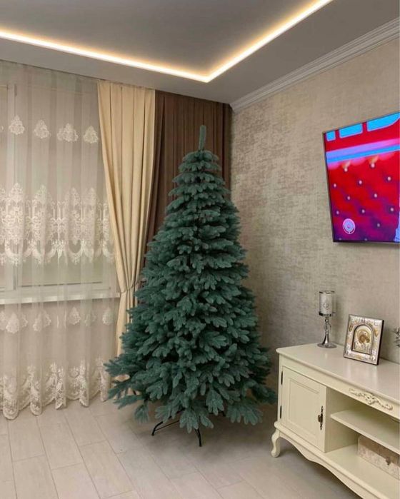 ЛИТІ ЯЛИНКИ ПРЕМІУМ - Зелені та Блакитні - Як Справжні АКЦІЯ