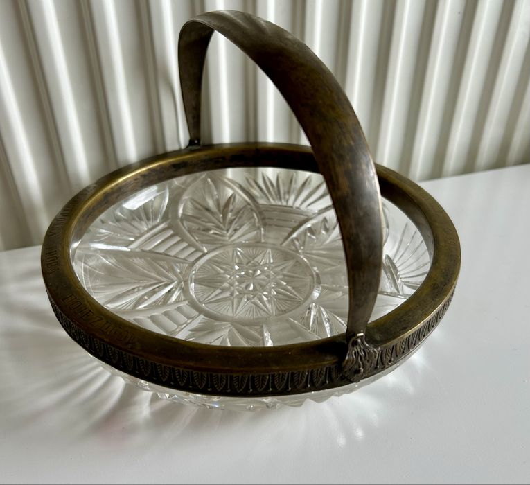 Bracia Henneberg kryształowa żardniera Szkoła Jazdy Konnej 1939r