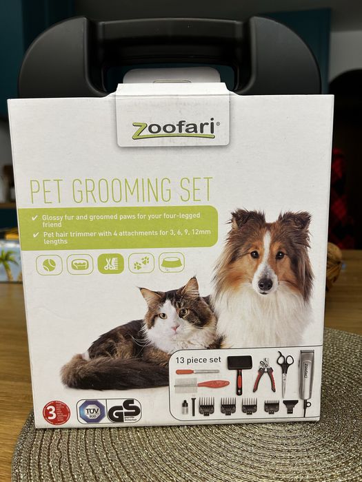 Zestaw do pielęgnacji zwierząt.