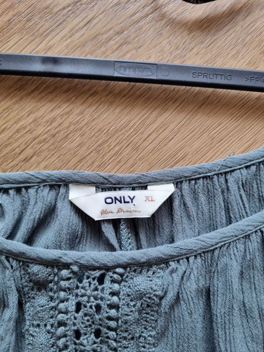 Damska szeroka luźna bluzka z długim rękawem dekolt w łódkę plus size