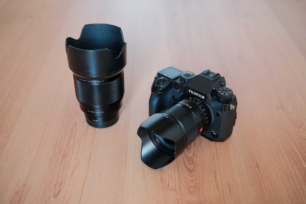 FUJIFILM X-H1 + 2 lentes VILTROX 85mm 1.8 e 33mm 1.4