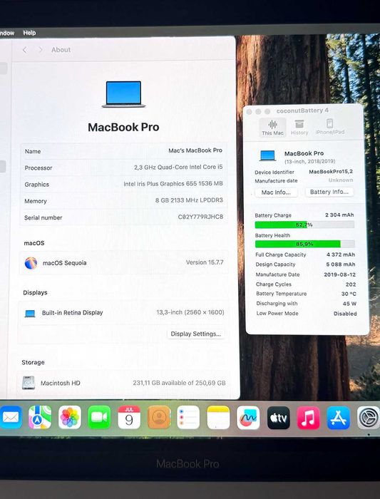 MacBook Pro 13 2018 quatro portas Thunderbolt 3, ES/FR/IT/EN - Cinzento sideral