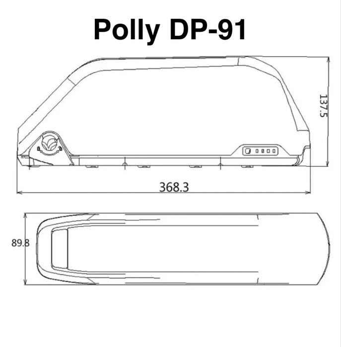 Аккумулятор для электровелосипеда 48В 22Ач Panasonic в корпусе