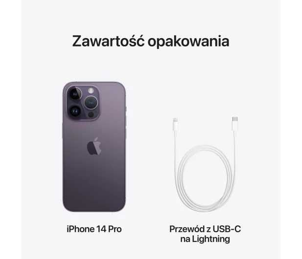 NOWY iPhone 14 Pro 256GB Deep Purple 2499ZŁ Sklep CentralGSM Warszawa