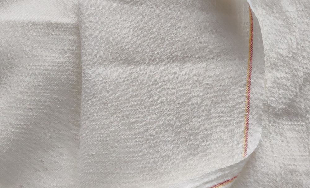 Materiał kupon krepon ecru