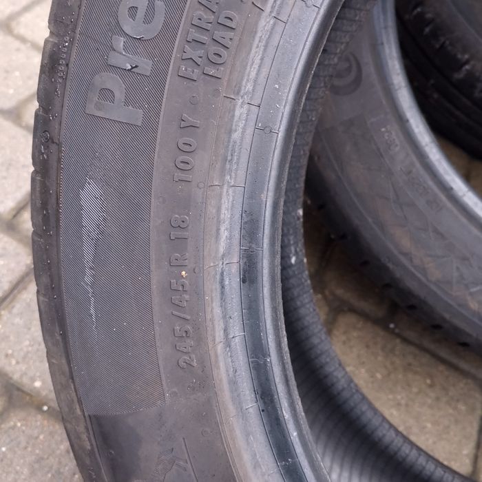 Opony jak nowe 4 szt. 245/ 45 /18 Contipremiumcont 7 ,2024 rok