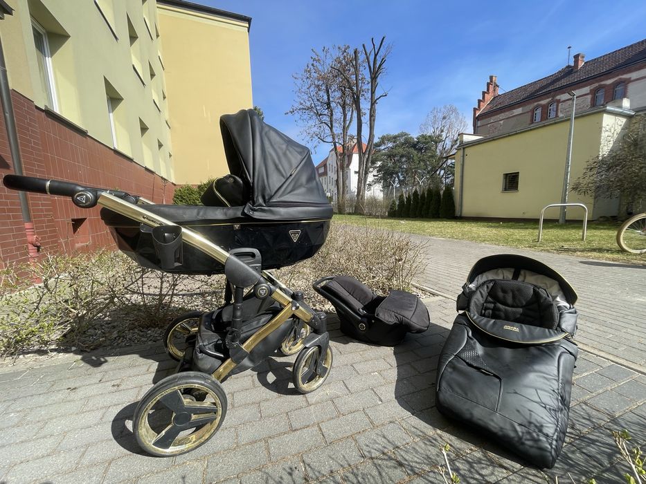 Wózek Junama Diamond skóra 3w1
