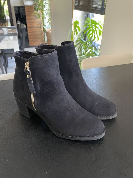 Czarne wiosenne, jesienne botki h&m 37