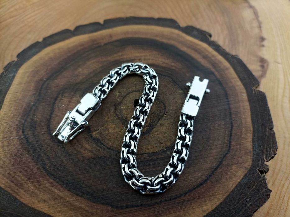 Срібний Браслет Бісмарк на замовлення серебряный браслет Бисмарк