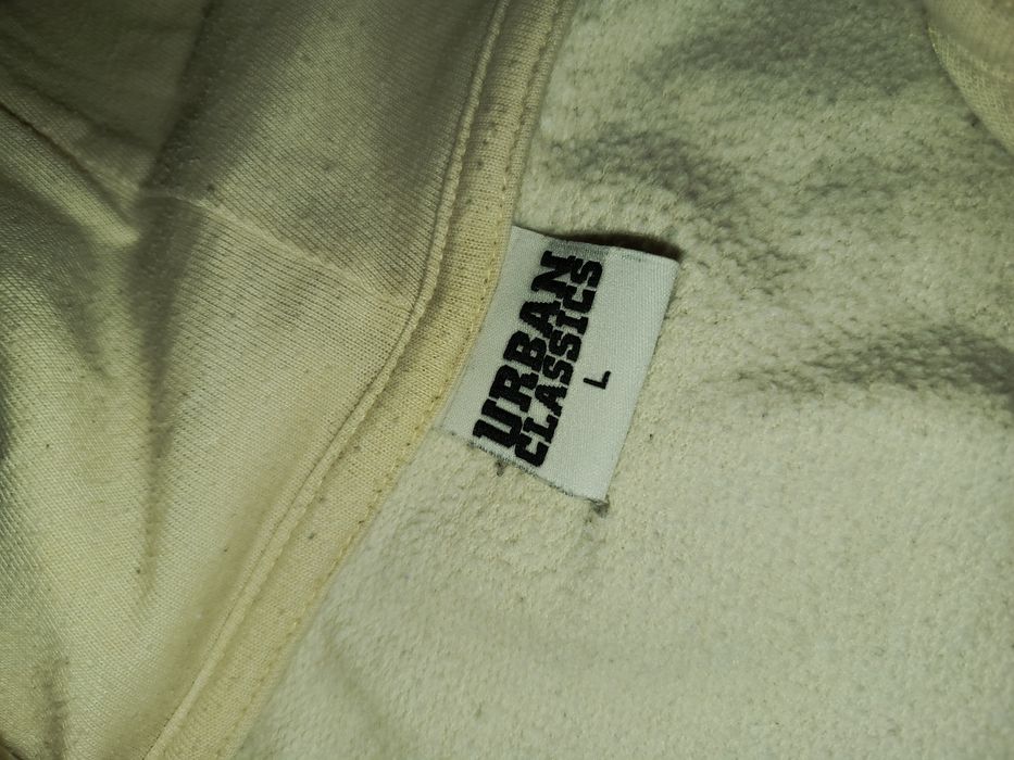 Orzeł eagle rap hiphop hoodie ZIP duża kremowa 90s trap