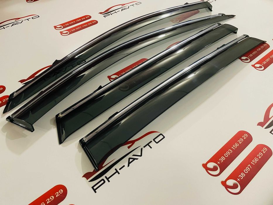 Вітровики Ветровики Дефлекторы окон хром Toyota RAV-4 RAV4 2019+