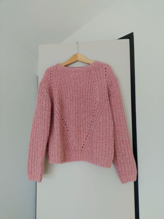 Sweterek marki Primark r. 140/146, pudrowy róż, stan bdb