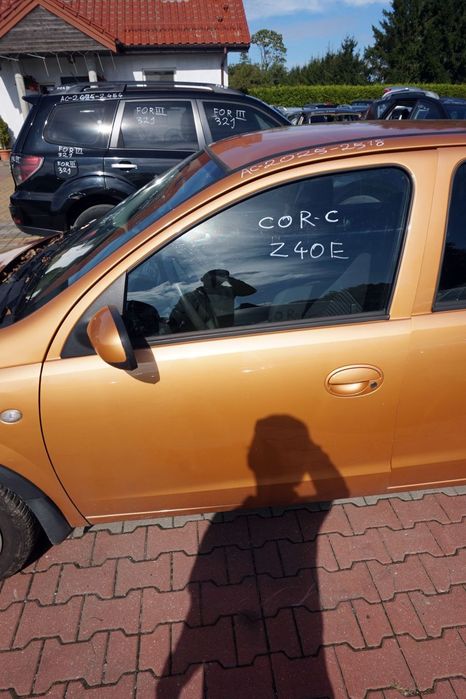 DRZWI PRZEDNIE LEWE CORSA C III 5D HB Z40E  ZŁOTY OPEL 1999-2003
