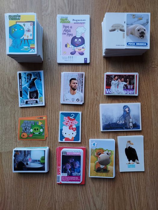 Coleções Cartas e Cromos (vários)