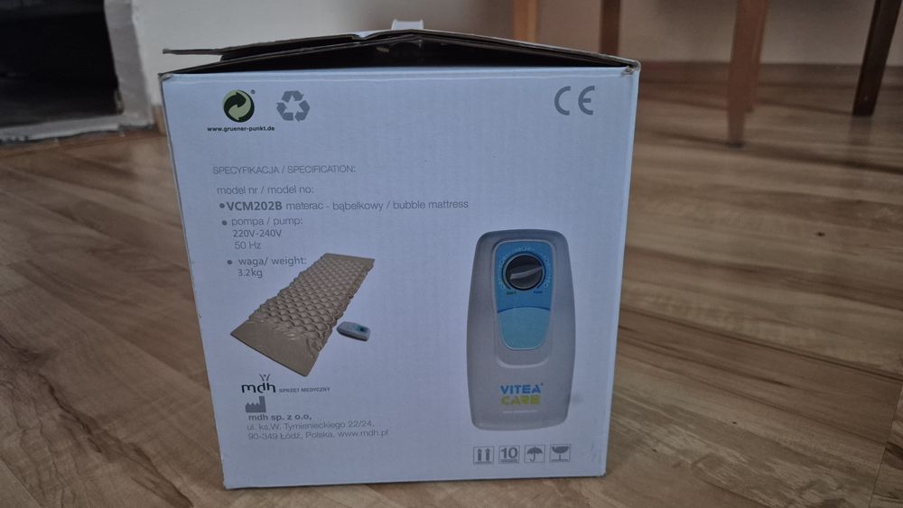 Materac medyczny przeciwodleżynowy