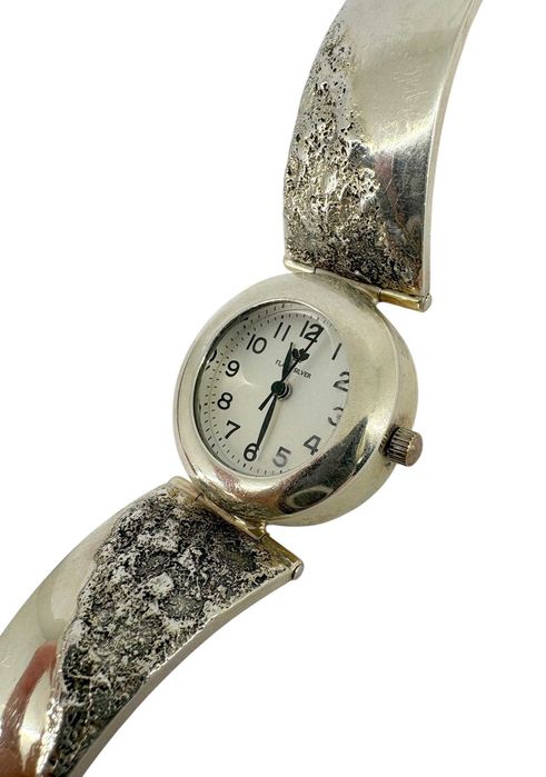 Piękny srebrny damski zegarek Flash Silver 37,07G 925