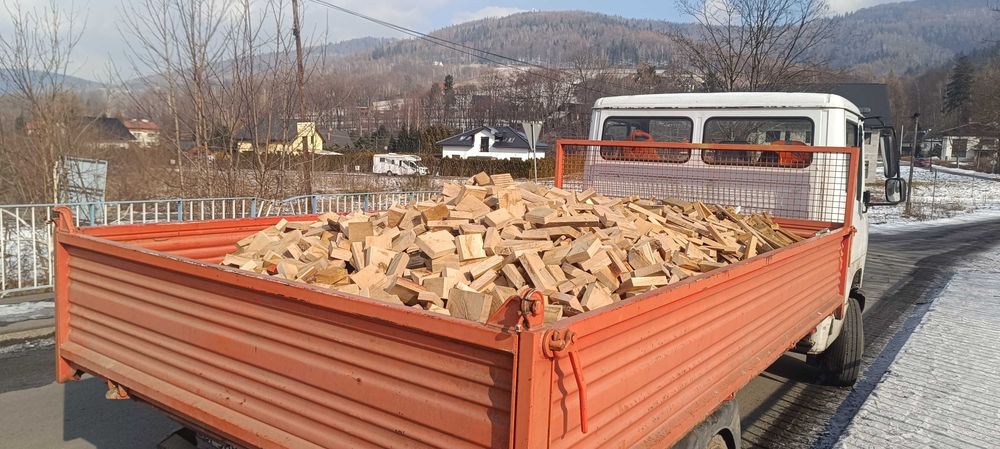 drewno opałowe dąb kawałki suche m3