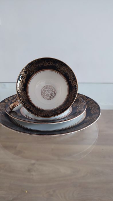 Chávena Chá c/prato torradas porcelana Alemã