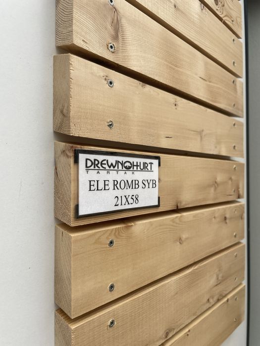 Deska elewacyjna Modrzew Syberyjski 21x58 mm. Rombo dł. 4 mb, 5,1 mb