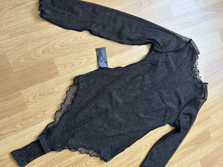 Жіноче боді H&M напівпрозоре, з люрексовою ниткою, розмір М