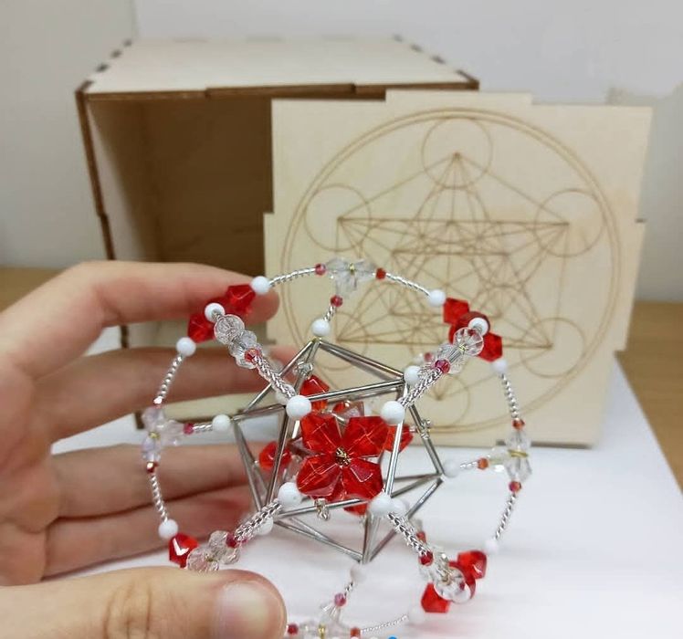 Ексклюзивна Меркаба з яшмою, агатом і Кубом Метатрона