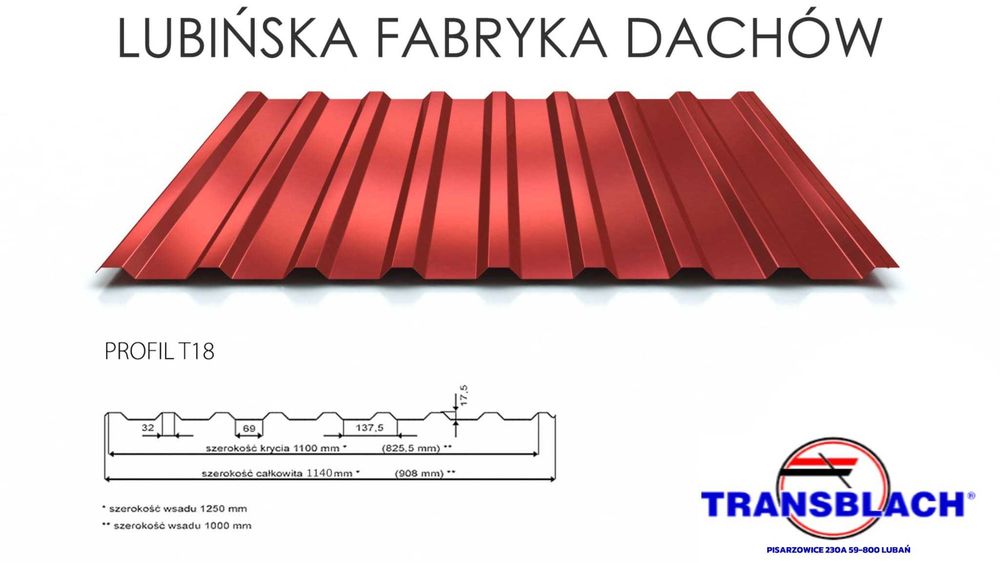 Blacha Trapezowa T18 - Dostępna od ręki!