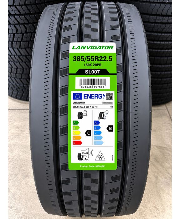 385/55R22.5 Opona cięzarowa Lanvigator SL007 160K Prowadząca