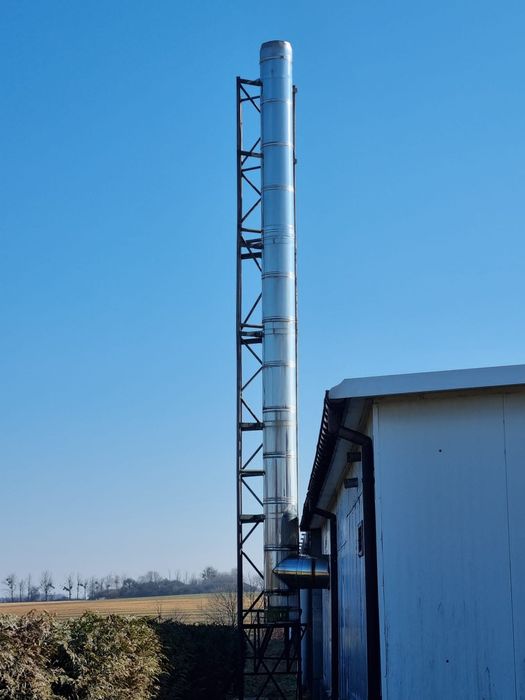 Kominy 2 sztuki fi 500 i fi 400 na jednej wieży