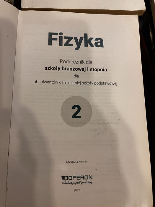 Podręczniki do szkoły branżowej kl2