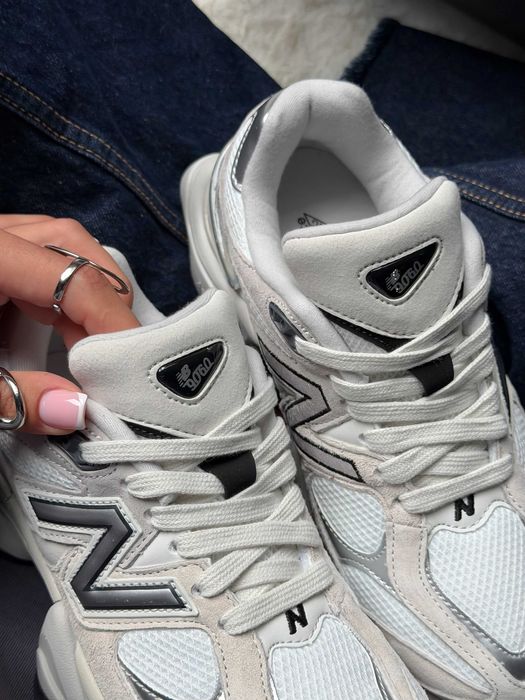 Кросівки New Balance 9060 Grey White кеди нью беланс білі сірі