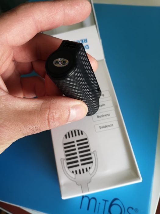 Spy Recorder 8Gb Mini gravador com função deteção som