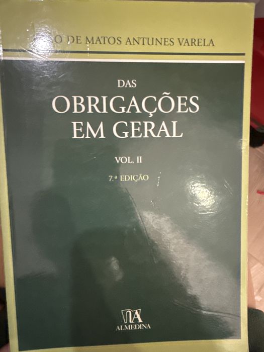 Antunes varela | das obrigacoes em geral